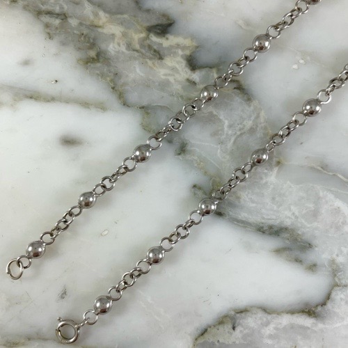 Tobillera White Hoop 3MM