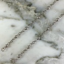 White Hoop 3MM Anklet