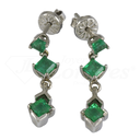 Emerald Rhombuses Earrings