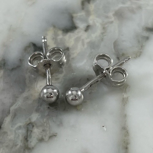 3 MM Ball Earrings