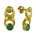 Eight Shape Emerald Earrings