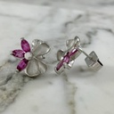 Roselite Flower Stud