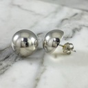 16mm Half-Ball Stud Earring