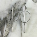 Stud Post and Hoop Earring