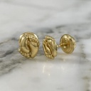 Double Paw Print Screw-back Stud