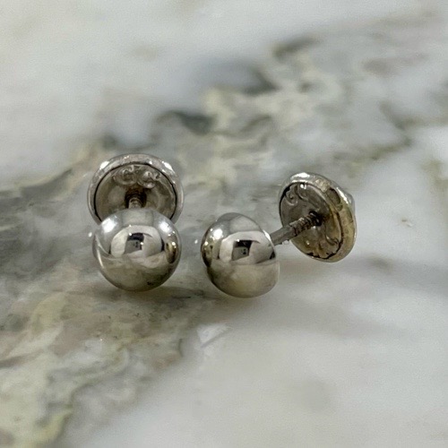 5 MM Half Ball Earrings