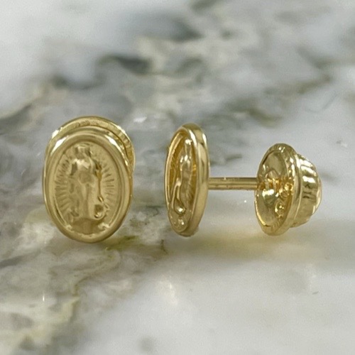 Topo Thread Virgin of Guadalupe Halo Carved Mini