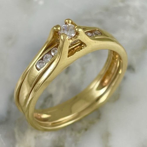 Double Banded  Step On Ring