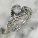 Pisa Argolla Silueta Brillante Corazon