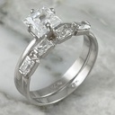 Zircon Square Step On Ring