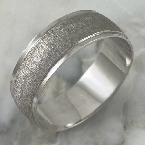 Argolla White Gleam 6MM