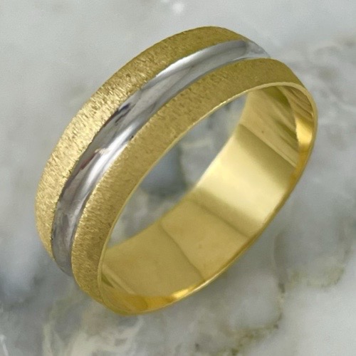 White Ribbon 6MM Ring