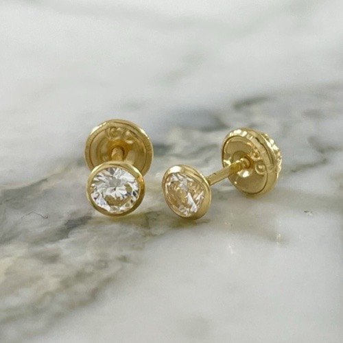 Classic Shiny Dot Screw-Back Stud