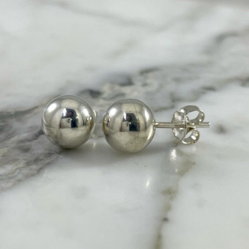 8mm Ball Stud Earring