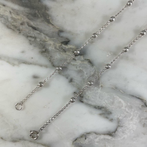 15 Ball Link Anklet 3 MM