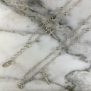 Double Balls and Crosses Anklet