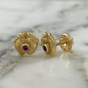 Classic Double Paw Print Screw-Back Studs