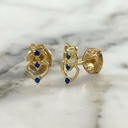 Heart Mesh Screw-Back Stud