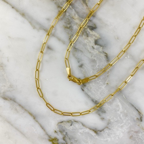 Cadena Paperclip 2MM 40Cm