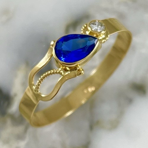 Anillo Gota Brillante