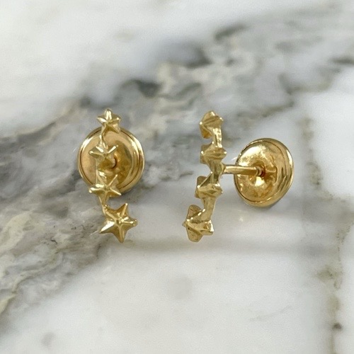 Four Stars Screw-back Stud