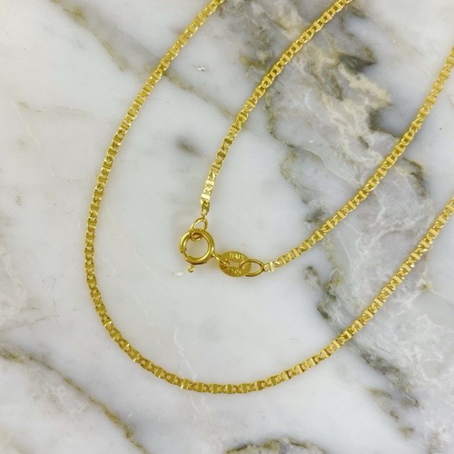 Cadena Escalera Mateada 1MM 45Cm