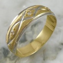 Shiny Crossed Rhombus Ring