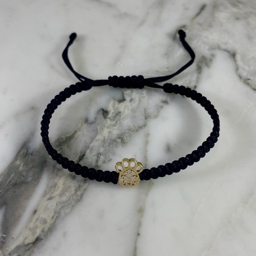 Shiny Dog Paw Print Bracelet