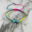 Turquoise Letter Bracelet