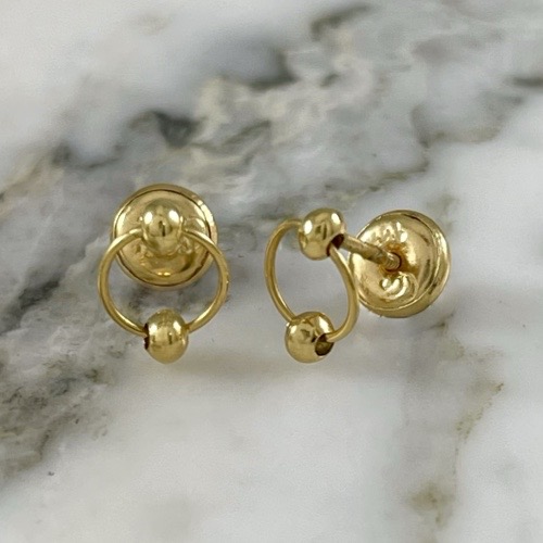 2mm Ball Dangling Screw-Back Studs