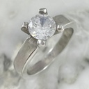 Blazar Solitaire Silver Ring