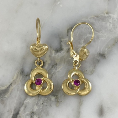 Cuore Flat Knot Earring