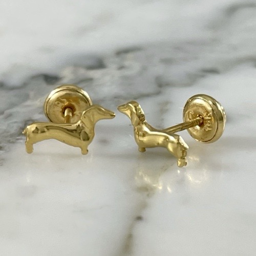 Dachshund Screw-Back Studs