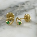 Green Love Screw-Back Stud