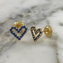 Luminous Heart Screw-Back Stud