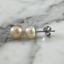 Pink Pearl Stud Earring