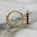 Ruby Stream Hoop Earring