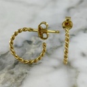 Leonor Twisted Hoop Earring