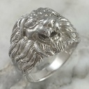Silver Lion Ring