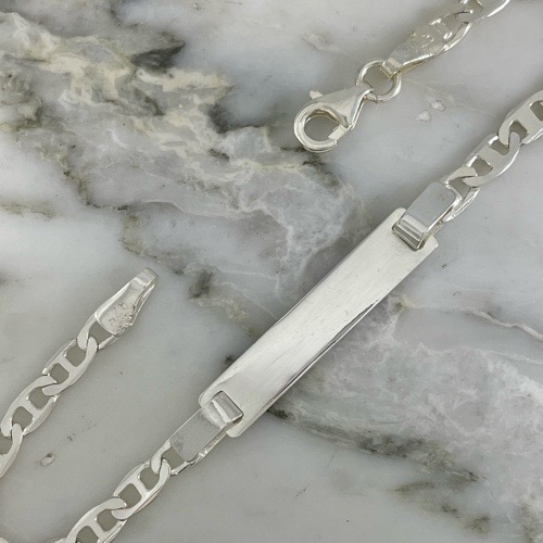 Pulsera Bebe Placa Escalera Plana