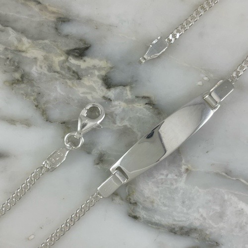 Cuban Plate Baby Bracelet