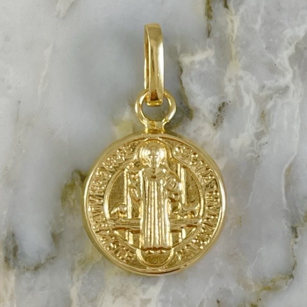 Small Saint Benedict Medallion Pendant