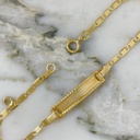 Flat Baby Bracelet with Twisted Plate 2MM