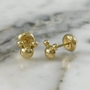 Smooth Mickey Mouse Screw-Back Studs