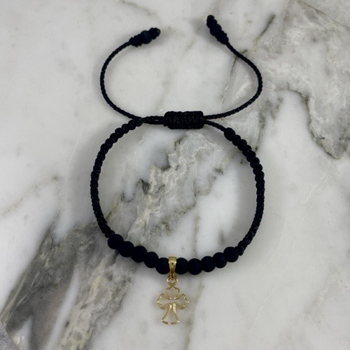 Neoprene Bracelet with Cross Silhouette