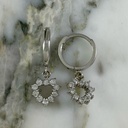 Radiant Heart Hoop Earring