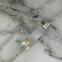 Pulsera Placa Bebe Virgen Milagrosa 3x1