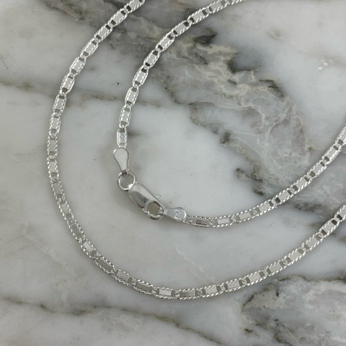 Flat Carved Chain 2MM 50Cm