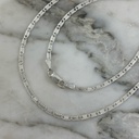 Flat Carved Chain 2MM 50Cm