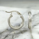 Disc hoop earring